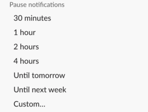 Pause Slack Notifications